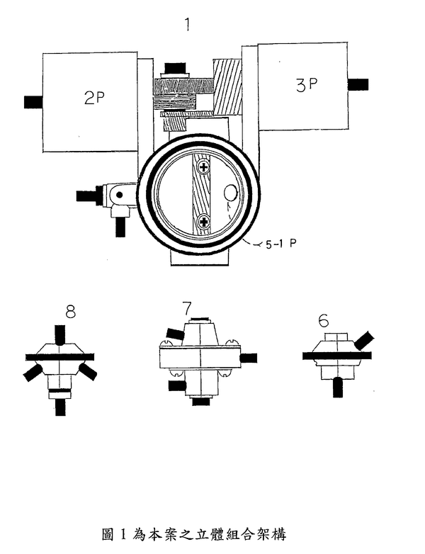 圖例1-汽(柴)油四行程引擎超高壓縮控制系統
