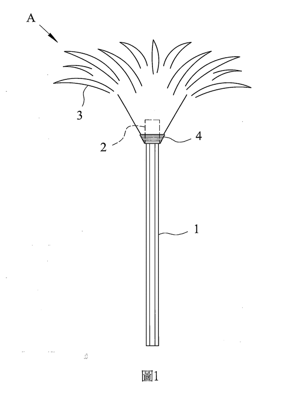 圖例1-毛撢筆及其包裝結構
